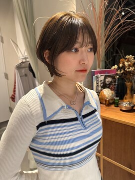 エルム 原宿 表参道(yelm) ブリーチ無しカラー/大人ショート