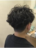 メンズのスパイラルパーマ