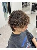 マッシュウルフ波巻きスパイラルパーマ