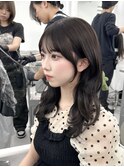 前髪顔まわり韓国ヘアレイヤーカットサイドバンク2wayバンク韓国