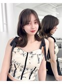韓国ヘア レイヤーカット 顔まわり