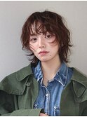 ニュアンスウルフパーマショートヘアウルフショートパーマ