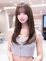 エースハバナ 渋谷(1 HAVANA)&nbsp;ザクザクレイヤーカット/20代38代大人かわいい/シースルー前髪