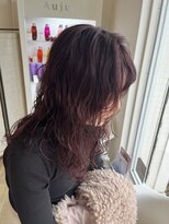 ルシードスタイル　ムースユイット(LUCIDO STYLE mousse8)&nbsp;レディース波巻きパーマ×ピンクカラー