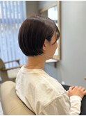 【髪質改善】ラベンダーベージュ　コンパクトボブ　前髪あり