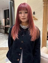 ファルファラ(farfara)&nbsp;透明感ローズピンク/ハッシュカット/ナチュラルレイヤー