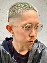 エリマ 横浜西口(elima)&nbsp;ブロンドカラー×スキンフェードボウズで男らしさ◎