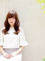 オーブ ヘアー ニーナ 麻生店(AUBE HAIR nina)&nbsp;甘めバングで抜け感♪大人かわいいウェーブスタイル☆