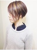 多色ミックスデザインショート