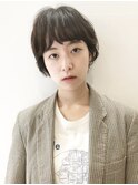 【ACO】デザインカラーの丸みマッシュショート