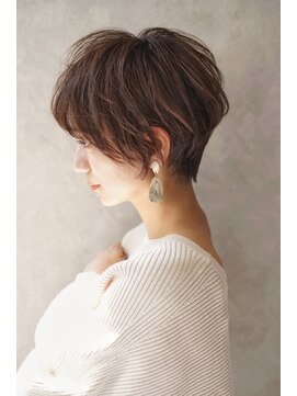 マグ ギンザ(mag ginza) 【絶壁解消】くびれマッシュショート×イルミナショコラベージュ