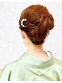 和装着物ヘアセット/結婚式・パーティ・訪問着・留袖にも