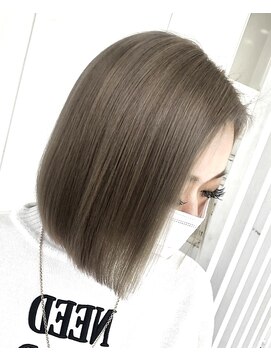 シエラ 心斎橋(CIERA.) CIERA.前下がりボブ×マットベージュ