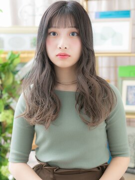 カバーヘア ブリス 戸田公園西口店(COVER HAIR bliss) グレーベージュハイライトくせ毛風カールc5戸田公園20代30代40代