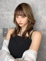 ジェームス(Jyym's)&nbsp;ハイライトベージュ/ベビーバング/顔まわりカット【王子】