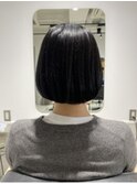 髪質改善/切りっぱなしボブ/丸ボブ/ふんわりカール/大倉山