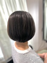 30代40代50代ショートヘア小顔ボブ透明感カラー白髪ぼかし代官山