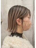 大人可愛い大人美人ショート小顔カットショコラアッシュ