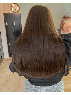 ローレンジウ(LOREN JU) 透明感髪質改善ベージュダブルカラーミルクティーグレージュ