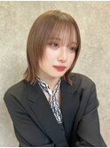 天使の羽バング/レイヤーボブ/外ハネボブ/顔まわりレイヤー