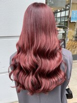 フレイムス ヘアアンドリラックス 大宮東口店(Frames) チェリーレッド／1ブリーチ~~~