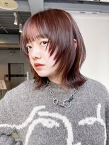 アイティー バイ アルバム 中野店(IT by ALBUM)&nbsp;前髪こなれミディグレージュカラーグレーベージュ_ba509881