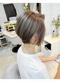 30代40代50代◎大人ナチュラルレイヤーショートボブ