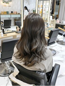 クラン 岡本(Chlan) 透明感のあるカラー秋カラー☆オリーブベージュ