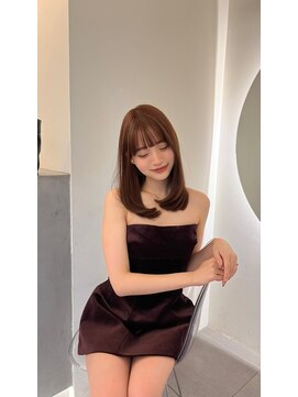 ラル 立川南口(lar) 耳掛けミディアム_メルティカラー似合わせカットミディアム