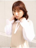 レイヤーカットマッシュショートボブウルフカット韓国◎前髪あり