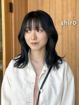 アルジャーノンシロ(ALGERNON shiro) ブルーブラック/透明感カラー/艶カラー【石川　駿之介】