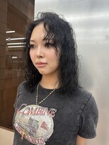 パークレーン アイス イヴェン(park lane ICI yeven)&nbsp;20代30代40代パーマミディアムロングレイヤーカットブリーチなし