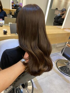 ジーナ 船橋(Zina) 髪質改善＊ロングレイヤーグレーベージュ＊美髪【Zina船橋】