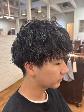 エクファ ヘア リゾート 大津 瀬田店(ex-fa hair resort) サーフカール/スパイキーショート/ブルーブラック/大津/瀬田