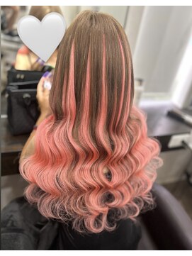 グランディールヘアデザイン(grandir hairdesign) ピンクグラデーション！-Yurika-