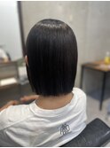 ストレートかけて乾かすだけで簡単ボブスタイル！