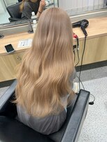 ペレ 渋谷(PELE)&nbsp;くびれヘア/アプリコットオレンジ/夏のヘアアレンジ/渋谷