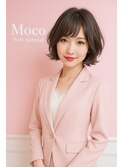 〈MOCOhair>大人カワイイひし形ボブ！