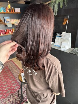 リンダイーロ(Linda Hiro) 【札幌円山】ピンクブラウン/艶カラー/透明感カラー
