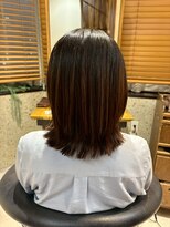 ヘアリゾート粋 トゥジュ 池袋東口店(tujuh)&nbsp;くびれミディ/外はねミディ/ナチュラルブラウン