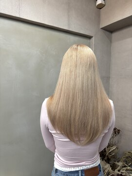 ファビ 渋谷(Fab) くびれヘア/暗めカラー/アプリコットオレンジ/縮毛矯正