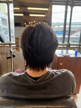 タメ(tame-) サーフカール/フェザーパーマ/ブルーブラック【都賀/メンズ】