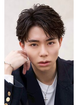 ルーシー 渋谷(LUCEY) スパイキーショートメンズカットツイストスパイラルパーマメンズ