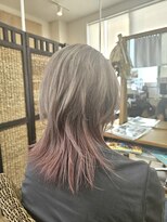 アンドカラー プラス アイラッシュ(& Color Plus eyelash)&nbsp;ブリーチ　ホワイトベージュ　インナーピンク