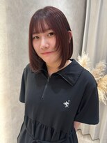 ジーナ 近鉄奈良(Zina)&nbsp;レッドブラウン/近鉄奈良/学割/顔まわりレイヤー/暖色ブラウン
