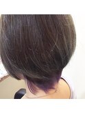 ☆パープルインナーグラデーションボブ(サイド)☆