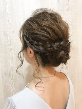 オアシス ガーデン 大船店(Oasis GaRDEN) 結婚式ヘア　編み込みルーズアレンジ