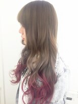 ヘアリゾートエーアイ 高田馬場店(hair resort Ai) ランダムカール裾カラー