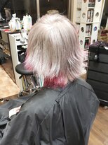 サムブリッジ(SOMEBRIDGE)&nbsp;★目指せ！まふまふ！バンドヘア テールカラー赤【SOMEBRIDGE】