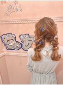 イケボ系ゲーム実況者のお誕生日会にかわちなおさげヘアアレンジ